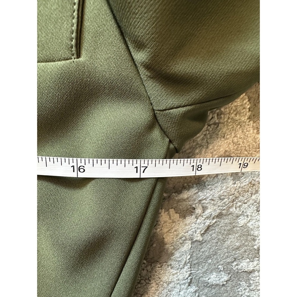 LITA by Ciara Blazer Womens XS Olive Green Belted D-Ring Jacket Made Italy LS7-1 - Picture 10 of 12